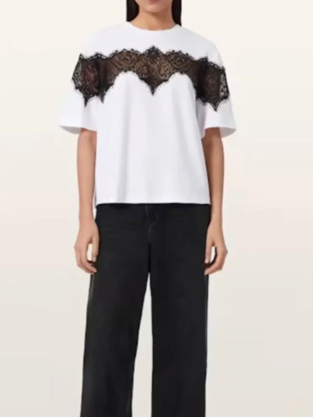 ✨ NWT AllSaints Lisa Lace Tee